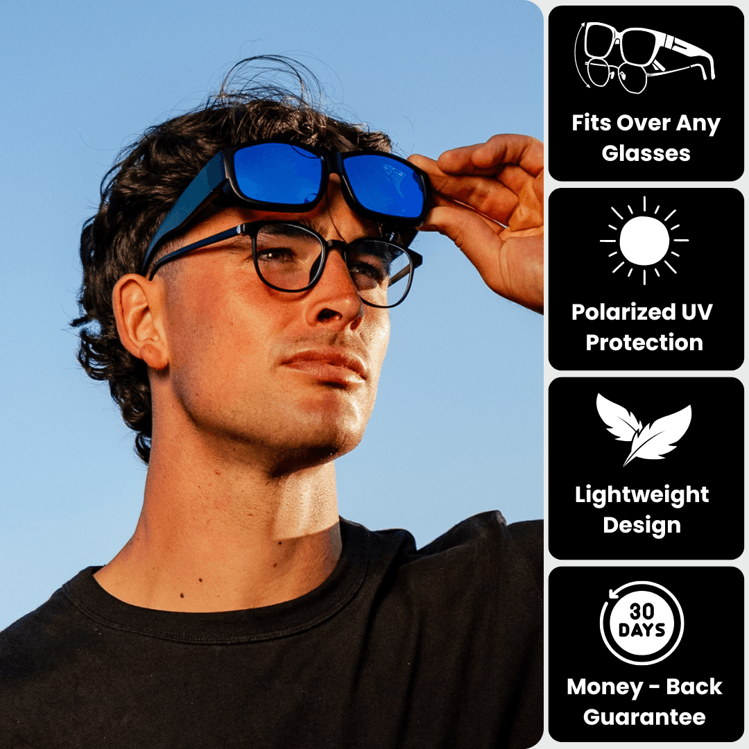 VANTAGE Men's Polarized Fit-Over Sunglasses